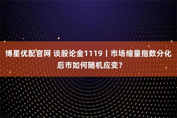 博星优配官网 谈股论金1119丨市场缩量指数分化 后市如何随机应变？
